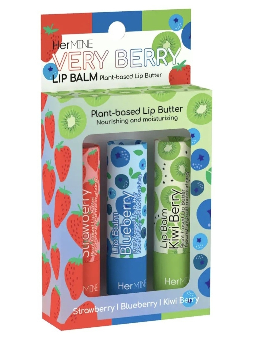 HerMINE Very Berry Lip Balm Trio
